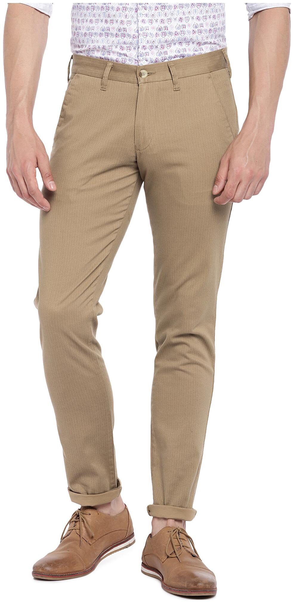 

Easies By Killer Men Beige Solid Slim fit Regular trousers