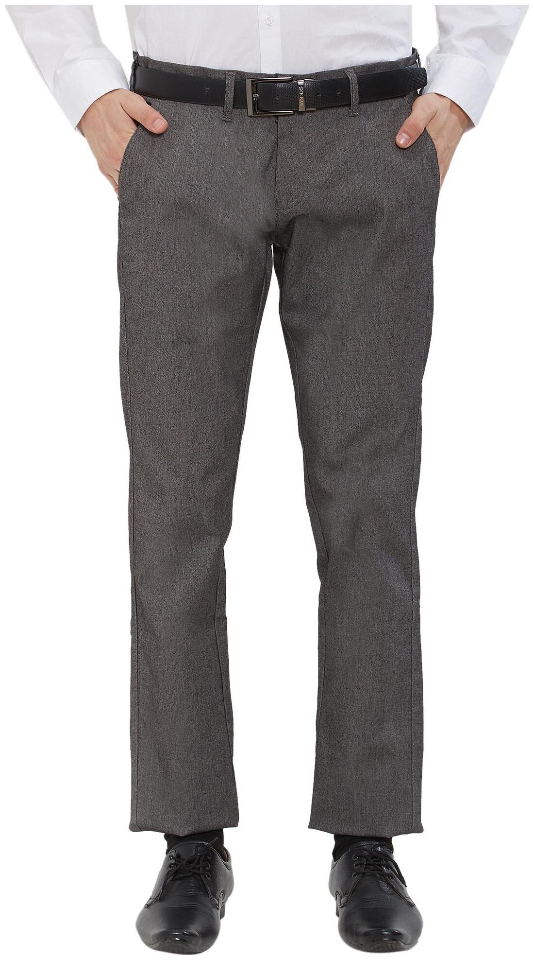 

Easies By Killer Men Solid Slim Fit Formal Trouser - Grey
