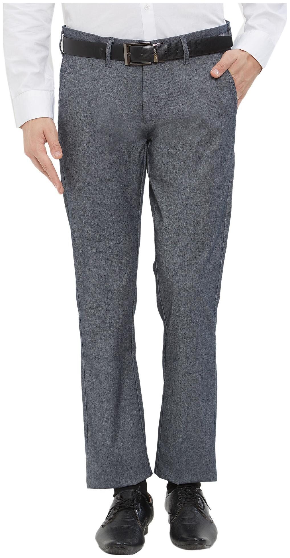 

Easies By Killer Men Solid Slim Fit Formal Trouser - Grey