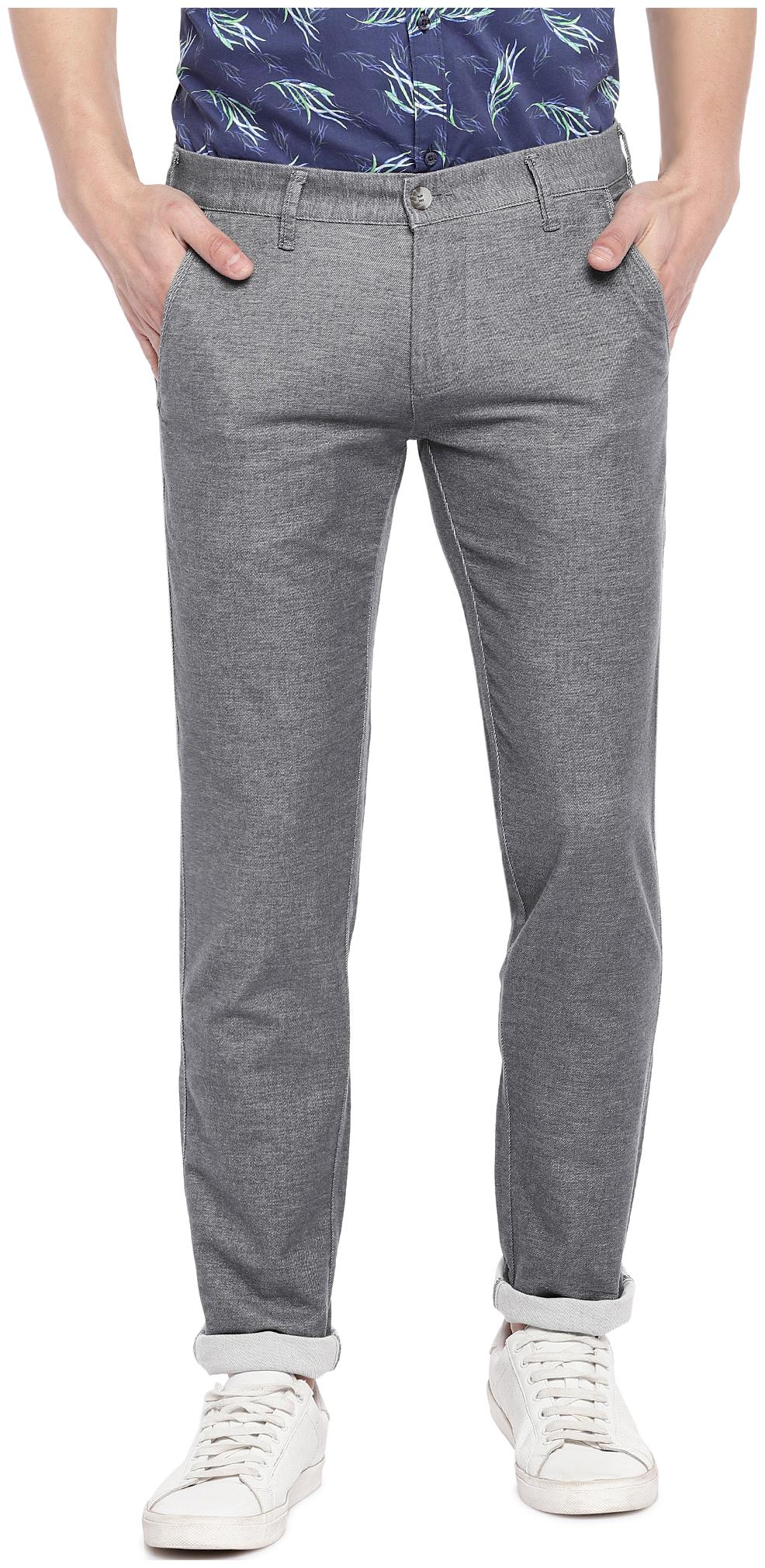 

Easies By Killer Men Grey Solid Slim fit Regular trousers