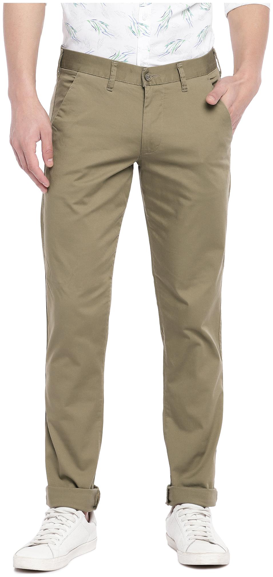 

Easies By Killer Men Beige Solid Slim fit Regular trousers
