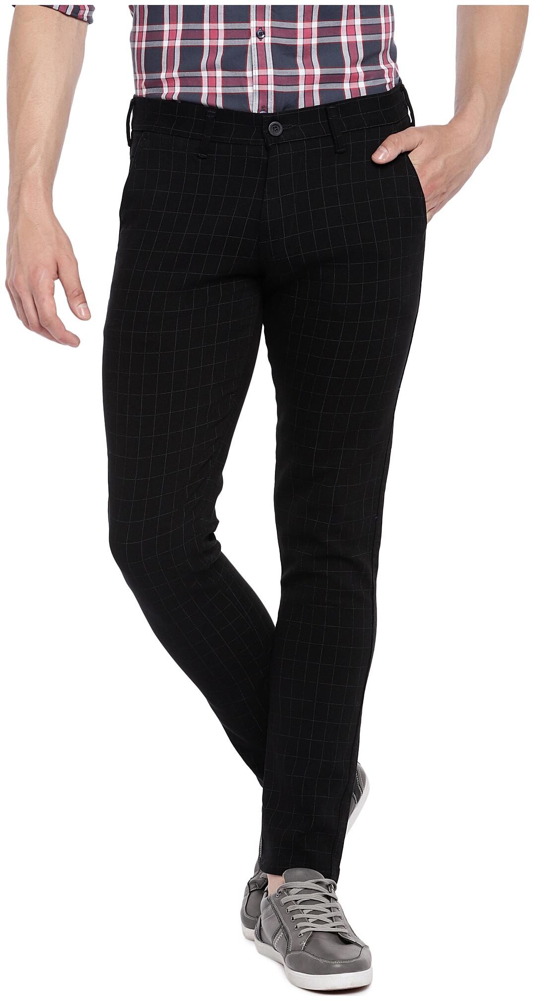 

Easies By Killer Men Black Solid Slim fit Regular trousers