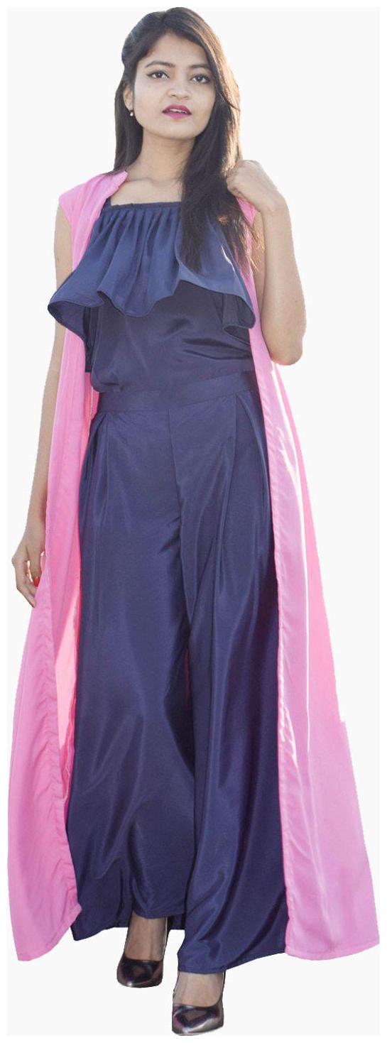 

Rajkumari dress up like a princess Solid Romper - Blue Navy