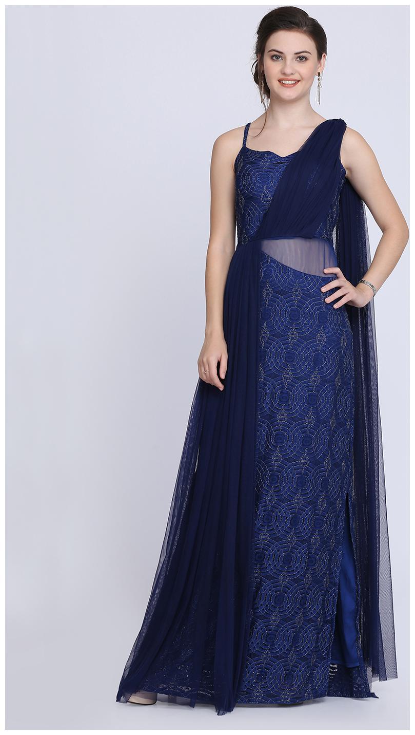 

Eavan Blue Embellished Gown