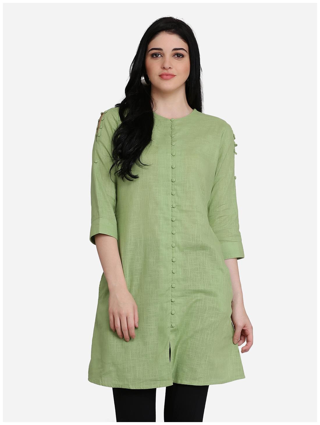 

Eavan Women Solid Regular tunic - Green