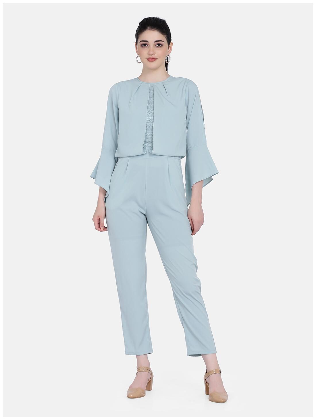 

Eavan Solid Jumpsuit - Blue