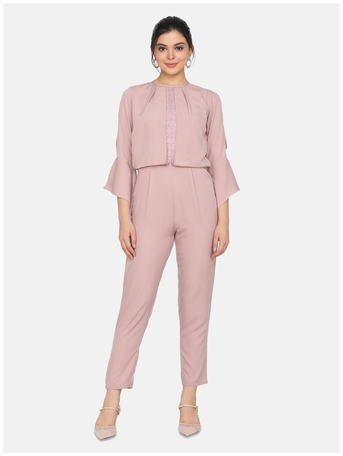 

Eavan Solid Jumpsuit - Beige