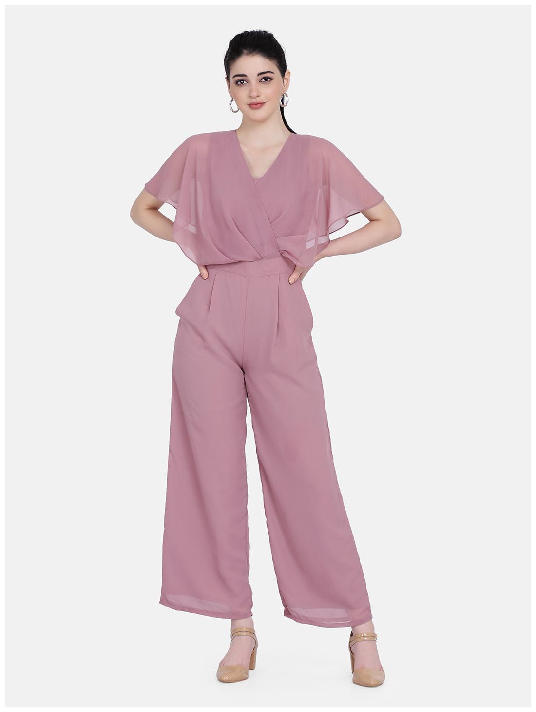 

Eavan Solid Jumpsuit - Pink