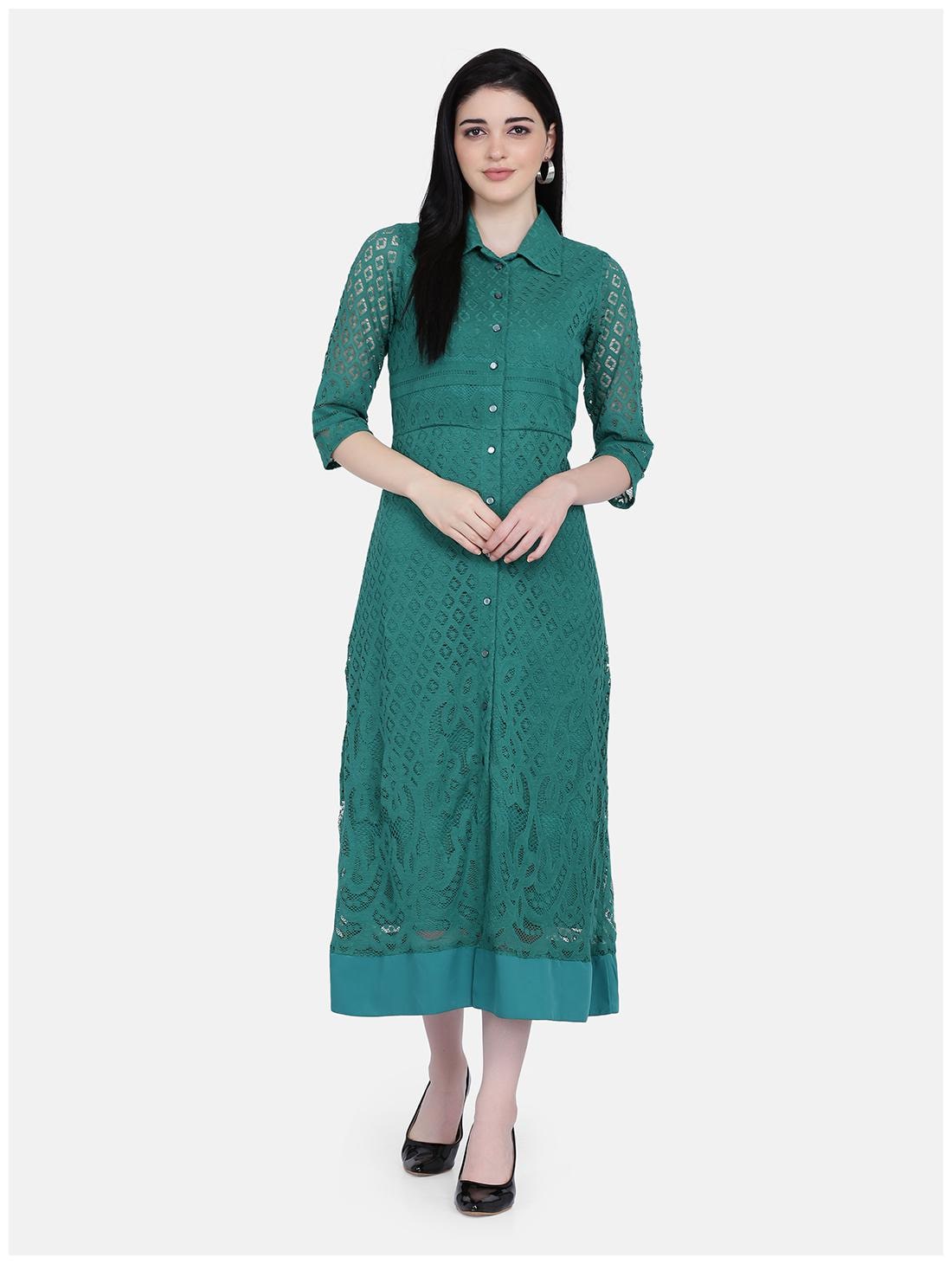 

Eavan Green Self design Maxi dress