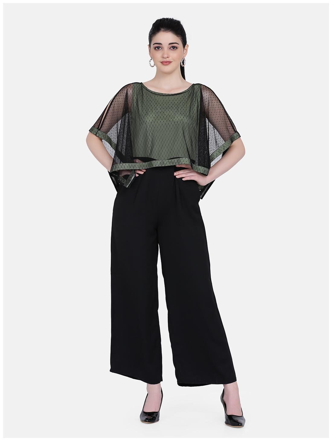 

Eavan Solid Jumpsuit - Black
