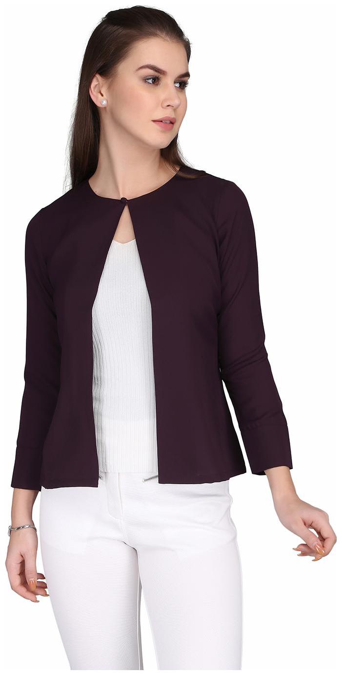 

Eavan Purple Solid Shrug