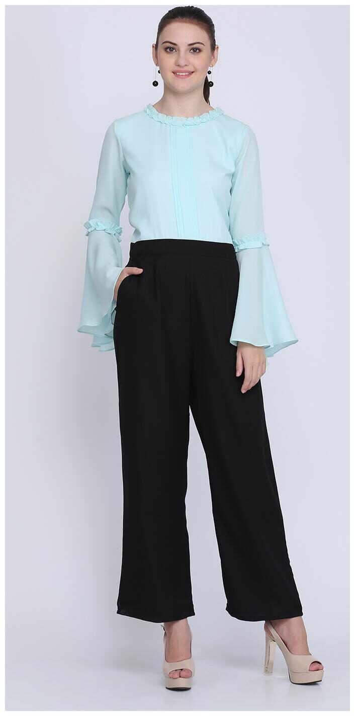 

EAVAN Solid Jumpsuit - Turquoise