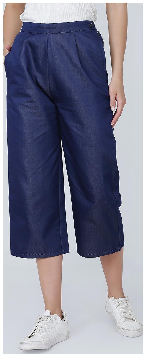 

EAVAN Women Blue Straight fit Cullotes