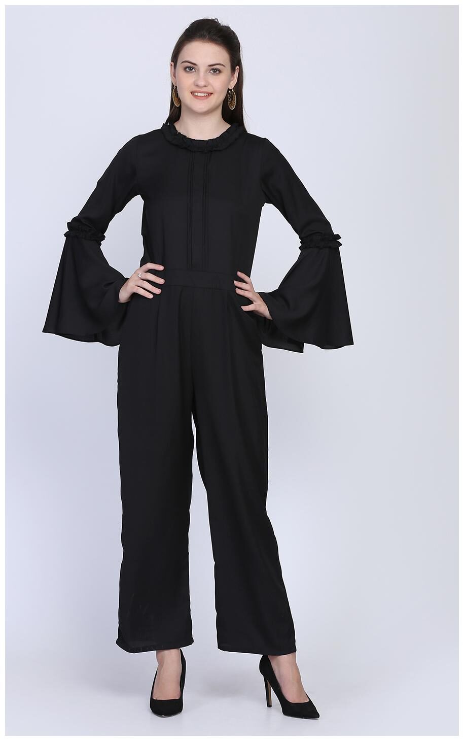 

EAVAN Solid Jumpsuit - Black