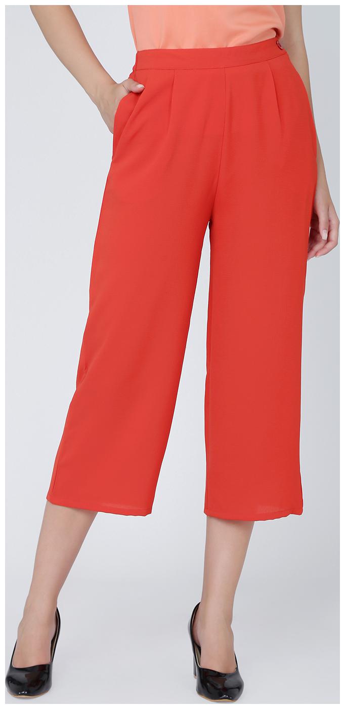 

EAVAN Women Orange Straight fit Cullotes