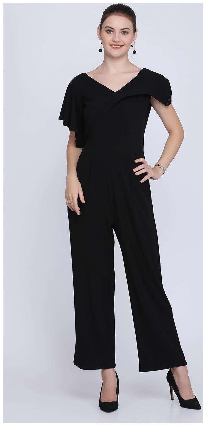 

EAVAN Solid Jumpsuit - Black