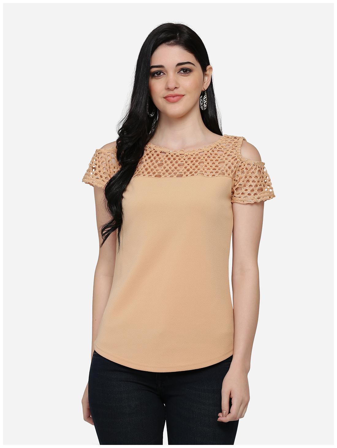 

Eavan Women Solid Regular top - Beige