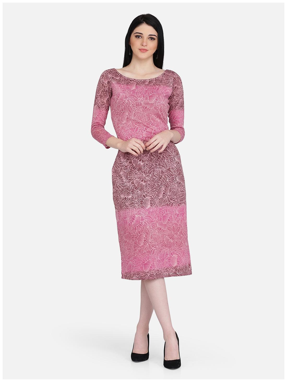 

Eavan Pink Printed Bodycon dress