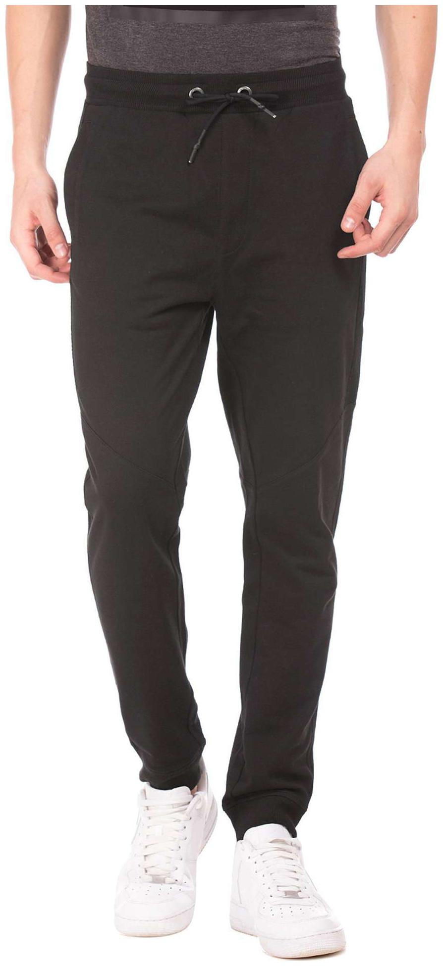

Ed Hardy Black Cotton Mesh Panelled Slim Fit Track Pants