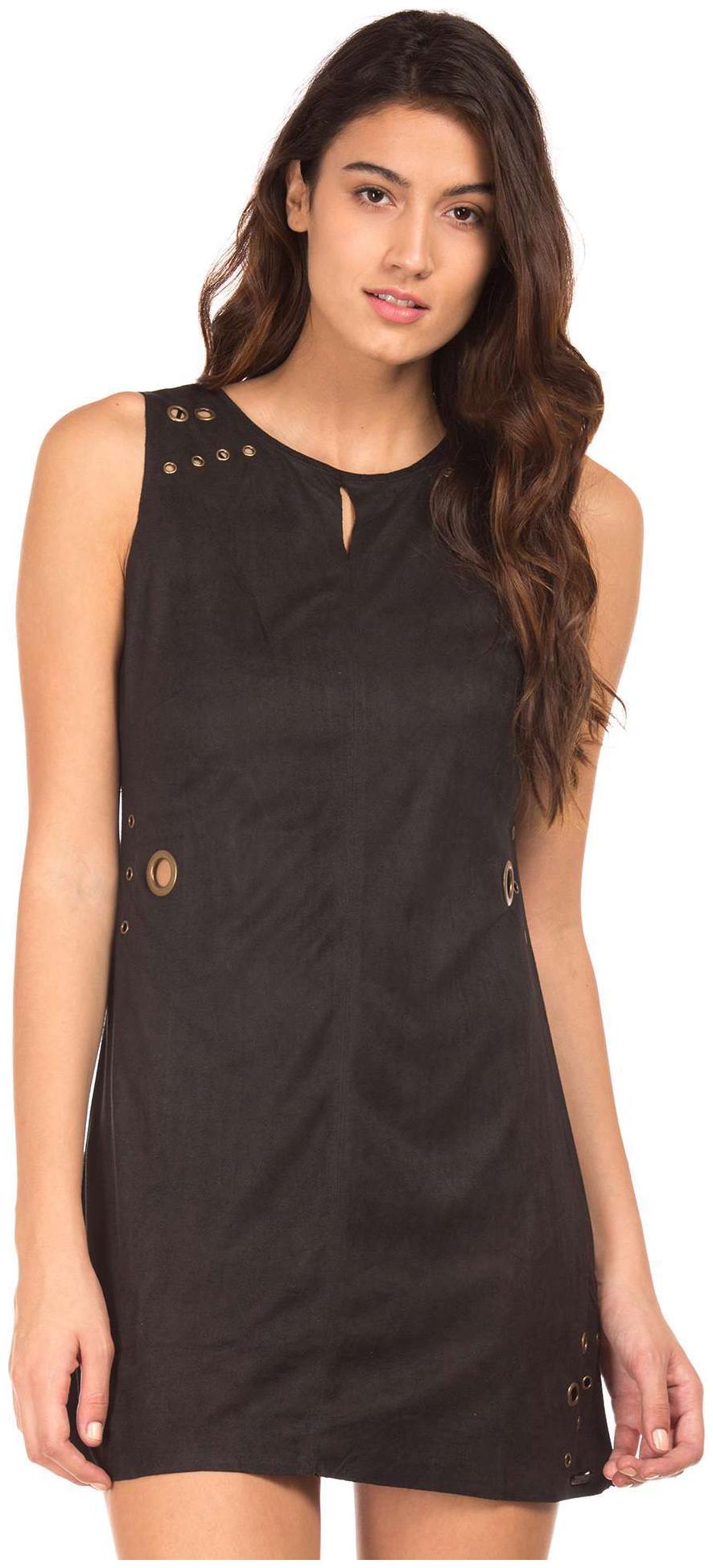 

ED Hardy Black Solid A-line dress