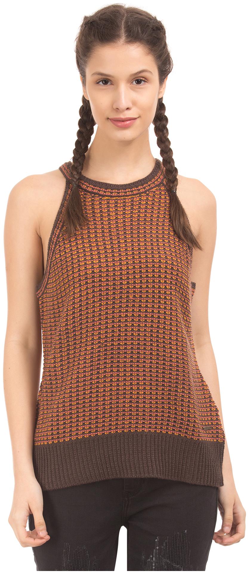 

ED Hardy Women Printed Regular top - Brown