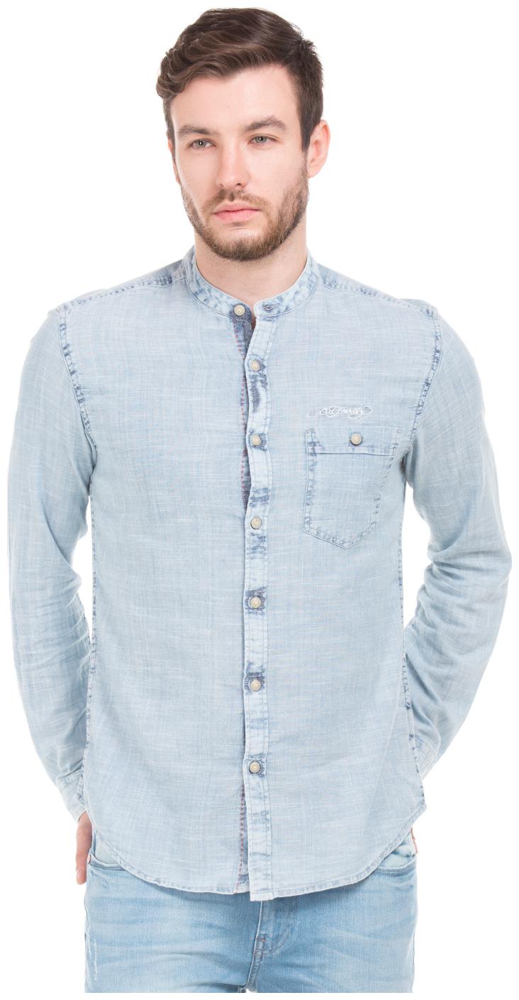 

ED Hardy Men Blue Printed Slim Fit Casual Shirt