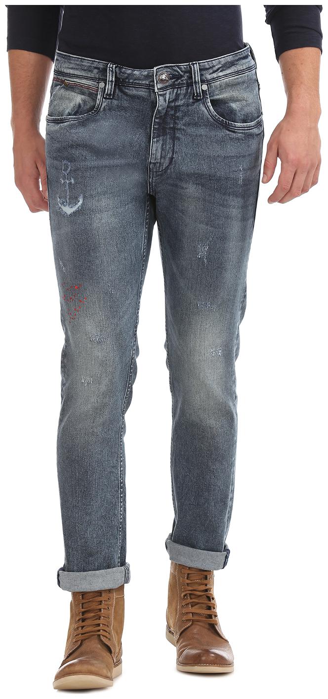 

ED Hardy Men Blue Regular Fit Jeans