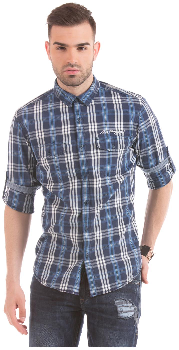 

ED Hardy Men Multi Checked Slim Fit Casual Shirt