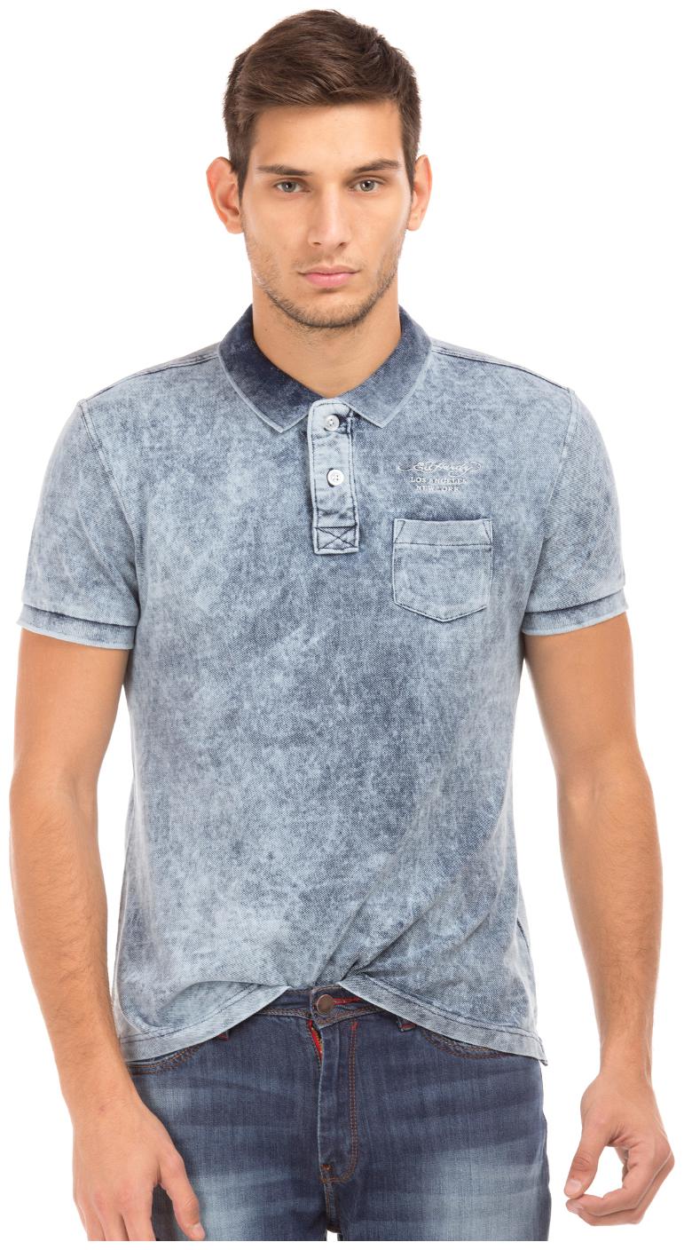 

ED Hardy Men Blue Regular fit Cotton Polo collar T-Shirt - Pack Of 1