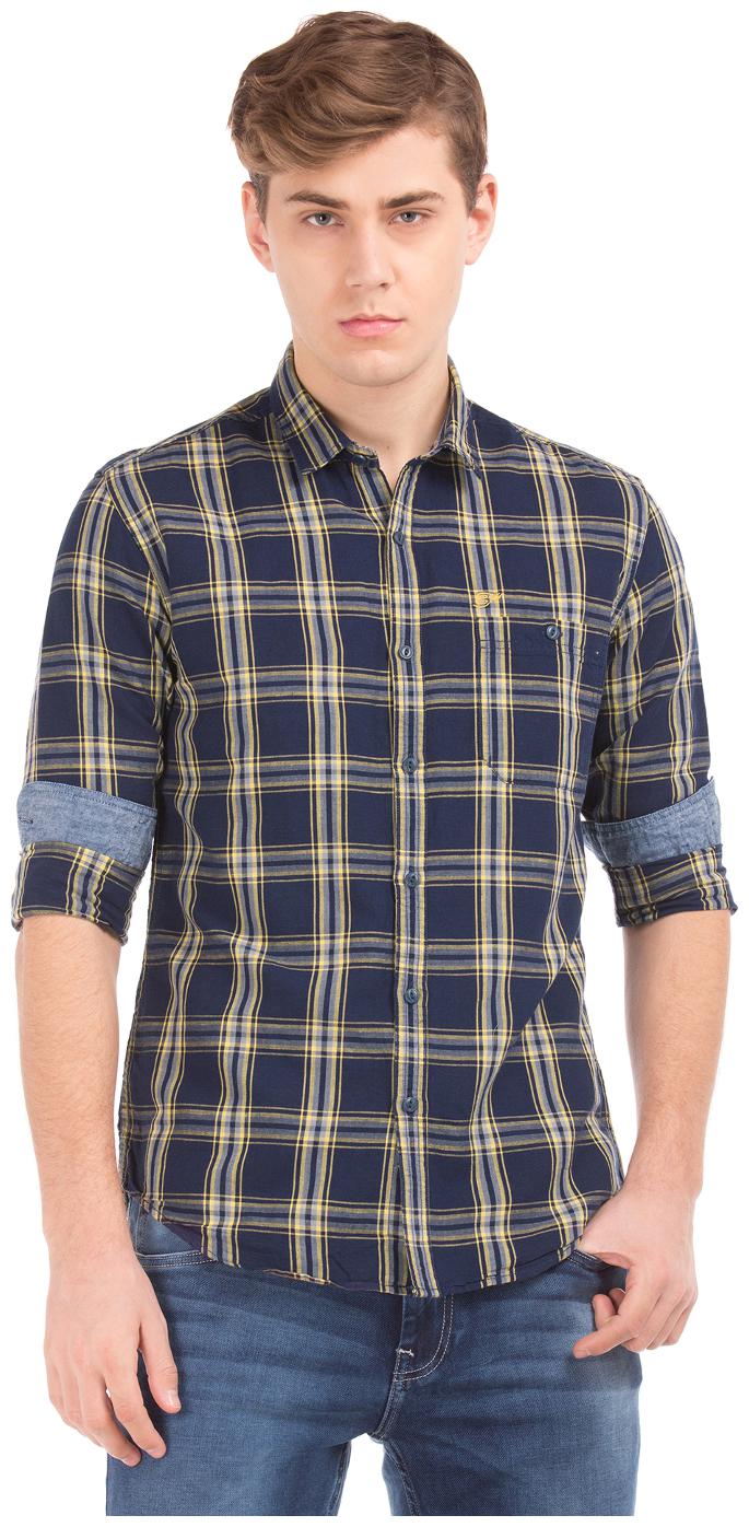 

ED Hardy Men Multi Checked Slim Fit Casual Shirt