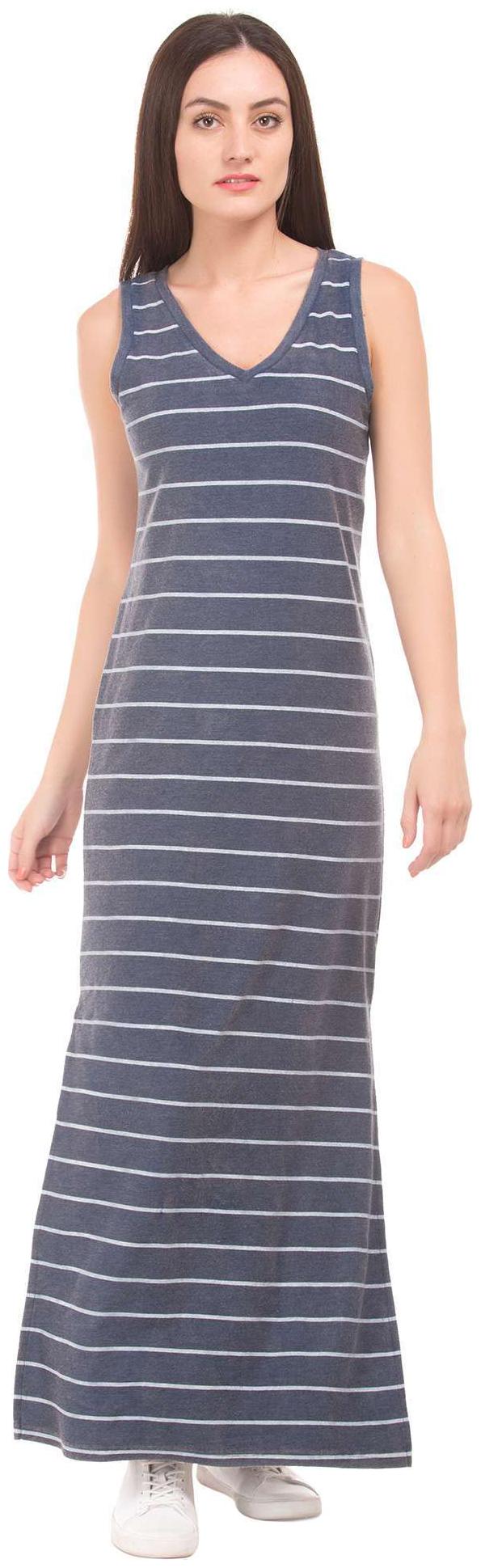 

ED Hardy Blue Solid Maxi dress