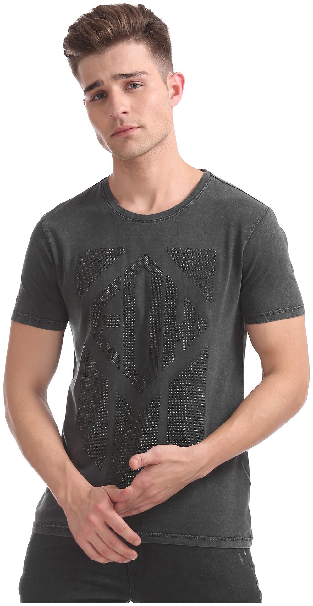 

ED Hardy Men Grey Regular fit Cotton Round neck T-Shirt - Pack Of 1