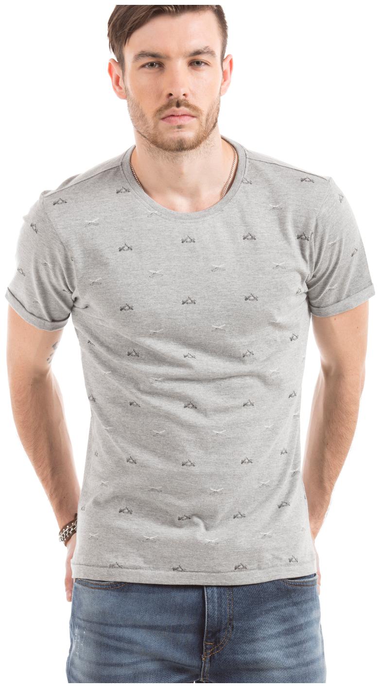 

Ed Hardy Grey Cotton Cut Throat Razor Print T-Shirt