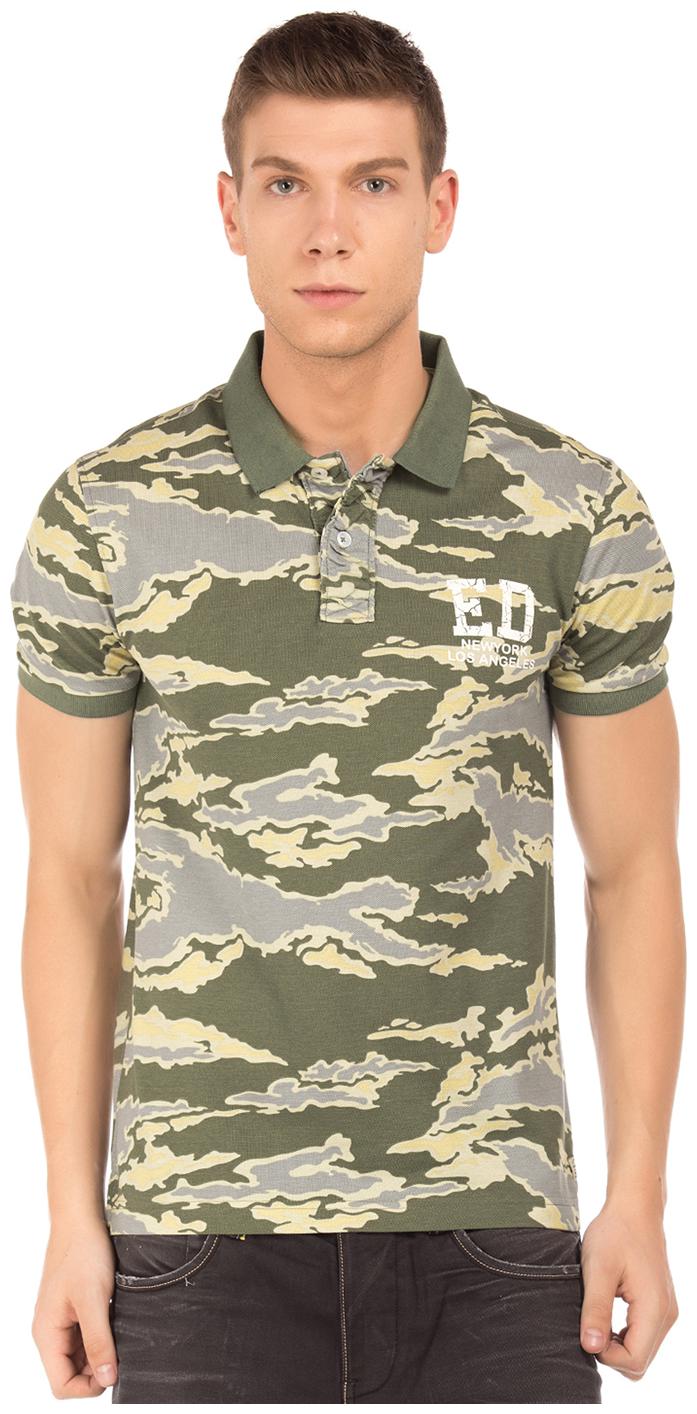 

ED Hardy Men Green Regular fit Cotton Polo collar T-Shirt - Pack Of 1