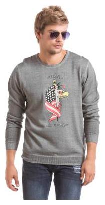 

ED Hardy Men Cotton Sweater - Grey