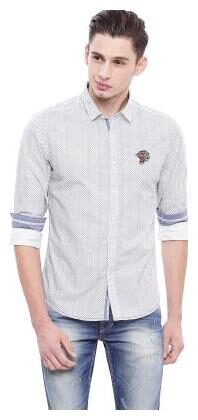 

ED Hardy Men Grey Printed Slim Fit Casual Shirt