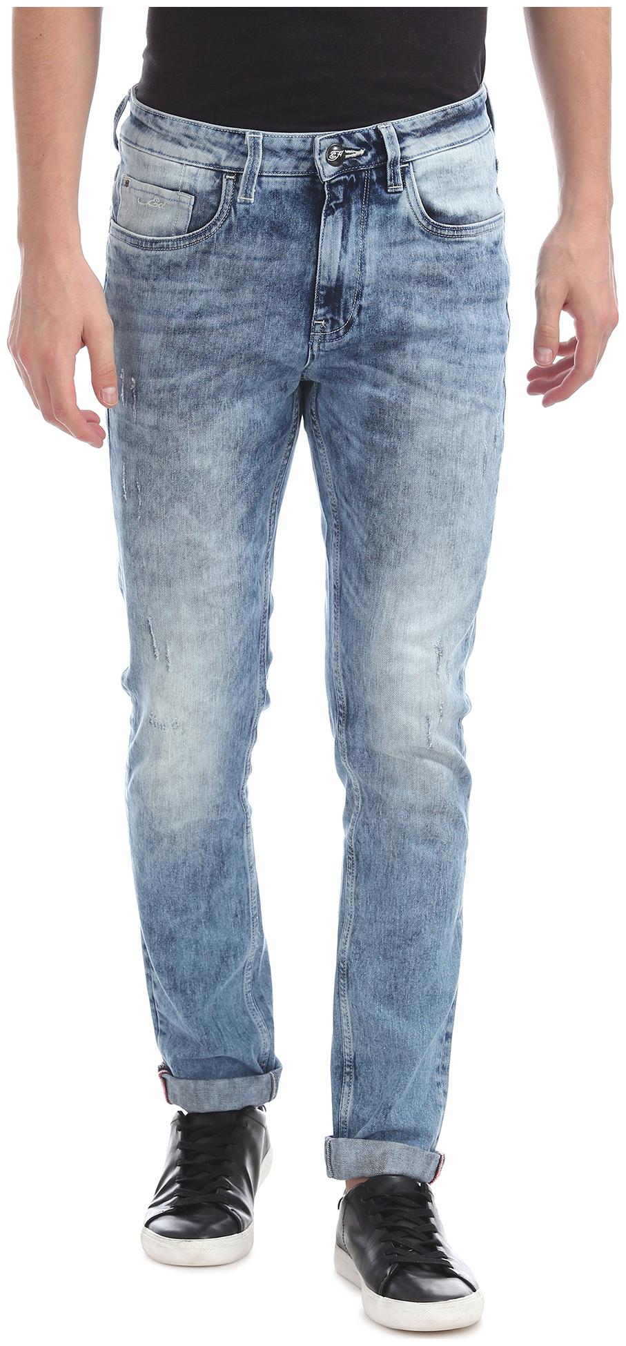 Buy ED Hardy Men Blue Skinny Fit Jeans Online at Low Prices in India ...