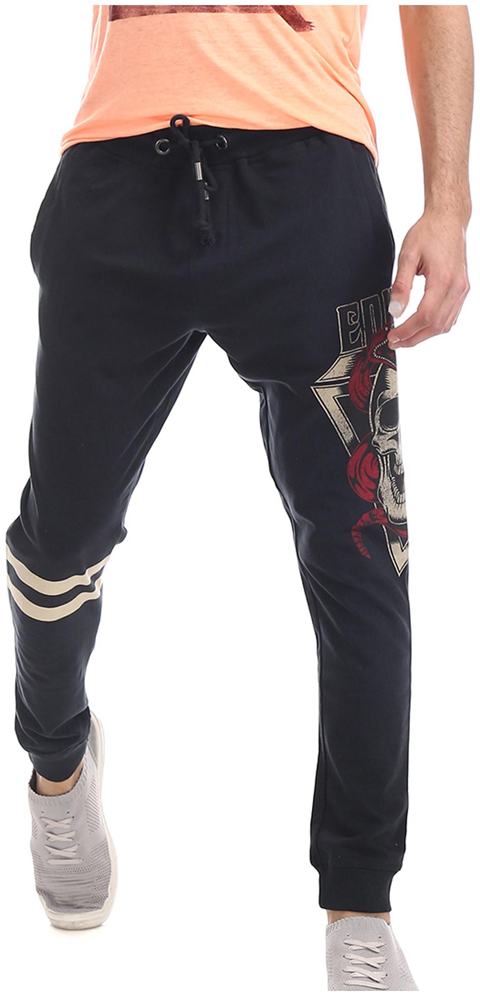 

ED Hardy Men Cotton Slim Fit Grey Joggers