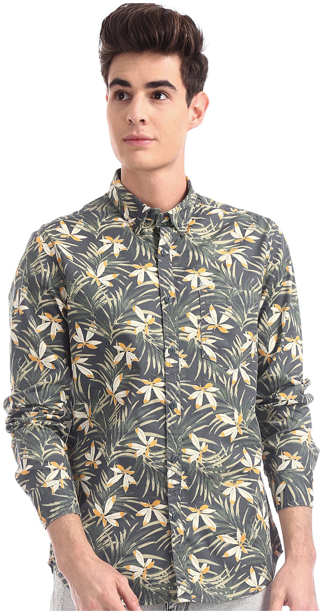 

ED Hardy Men Multi Floral Slim Fit Casual Shirt