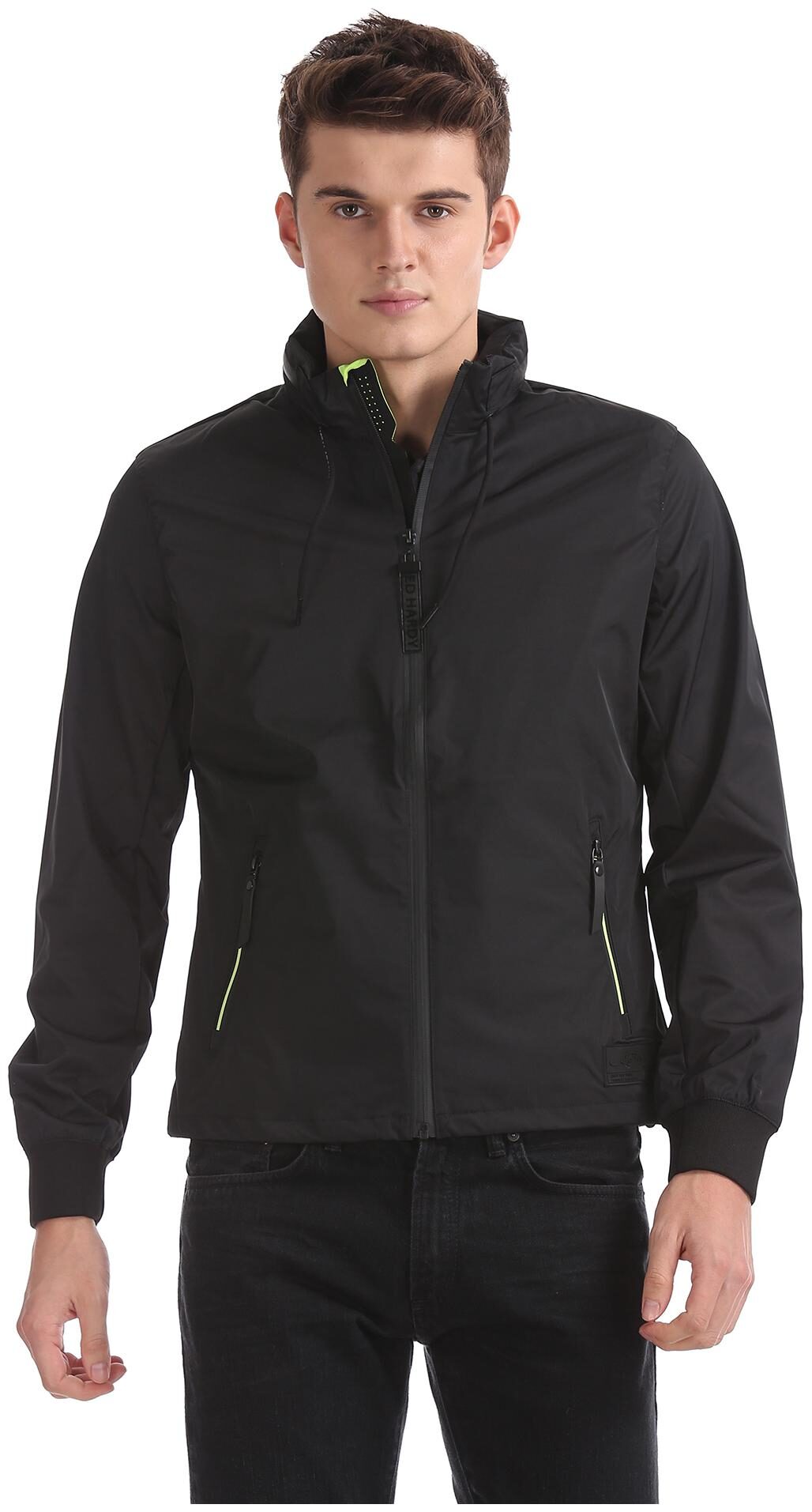 

ED Hardy Men Polyester Bomber Jacket Black