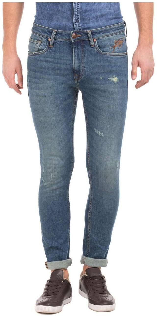ED Hardy Men Blue Slim Fit Jeans
