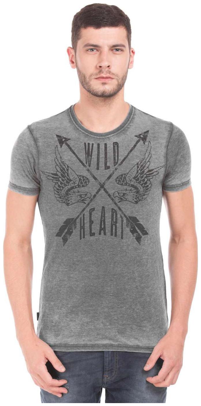 

ED Hardy Men Grey Regular fit Cotton Round neck T-Shirt - Pack Of 1