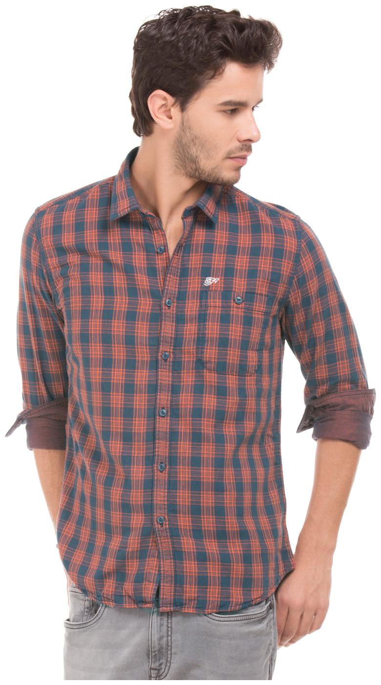 

ED Hardy Men Multi Checked Slim Fit Casual Shirt