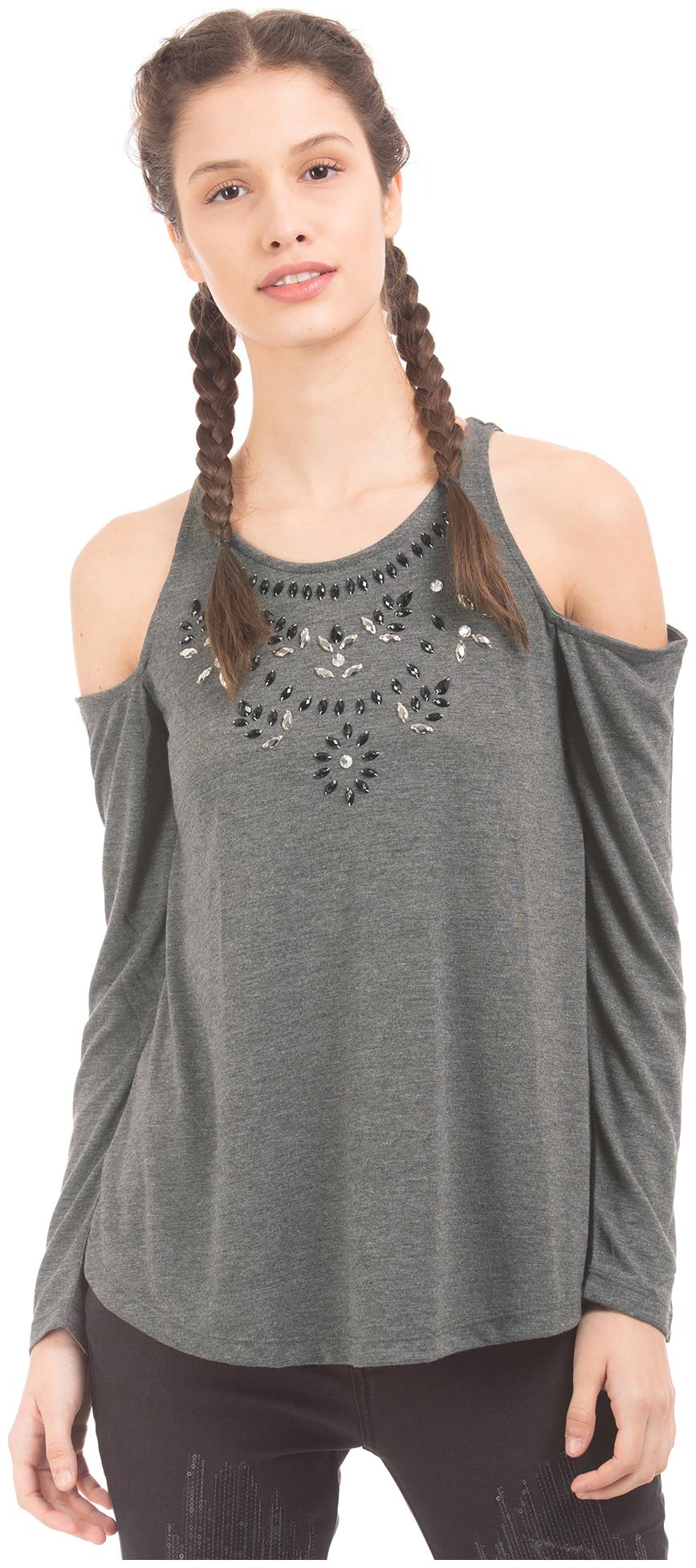 

ED Hardy Women Embellished Regular top - Grey