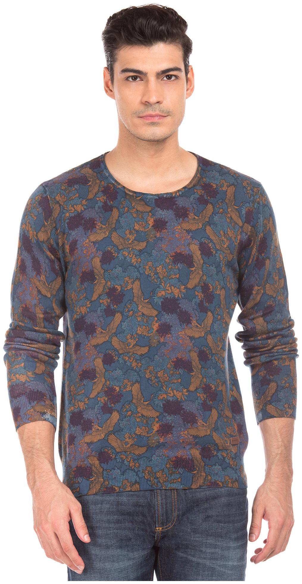 

ED Hardy Men Multi Round neck Front-open sweater
