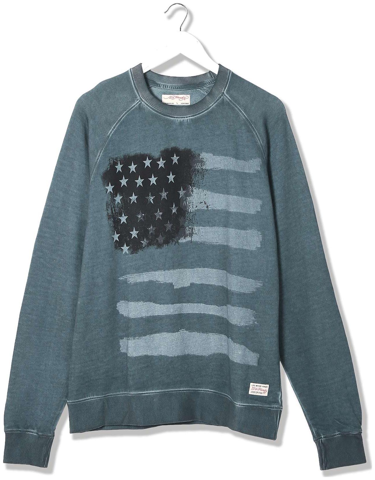 

ED Hardy Men Blue Round neck Sweatshirt