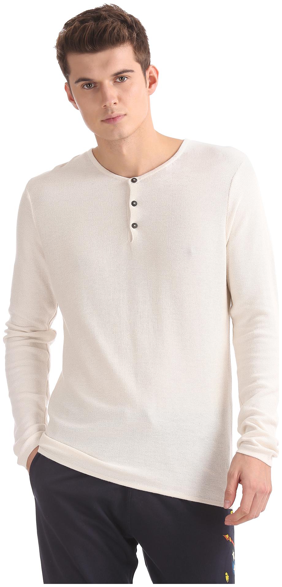 

ED Hardy Men White Round neck Pullover