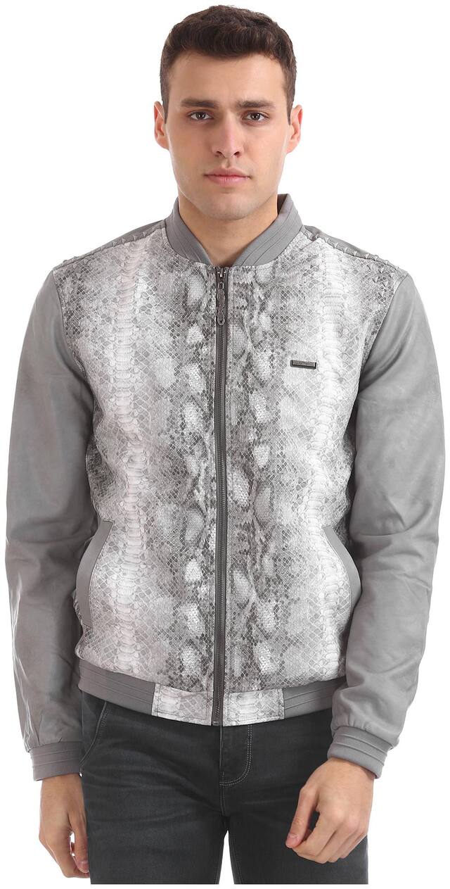 Ed Hardy Textured Bomber Jacket