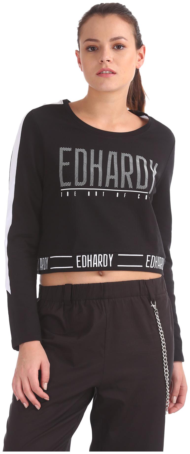 

ED Hardy Women Printed Sweatshirt - Black