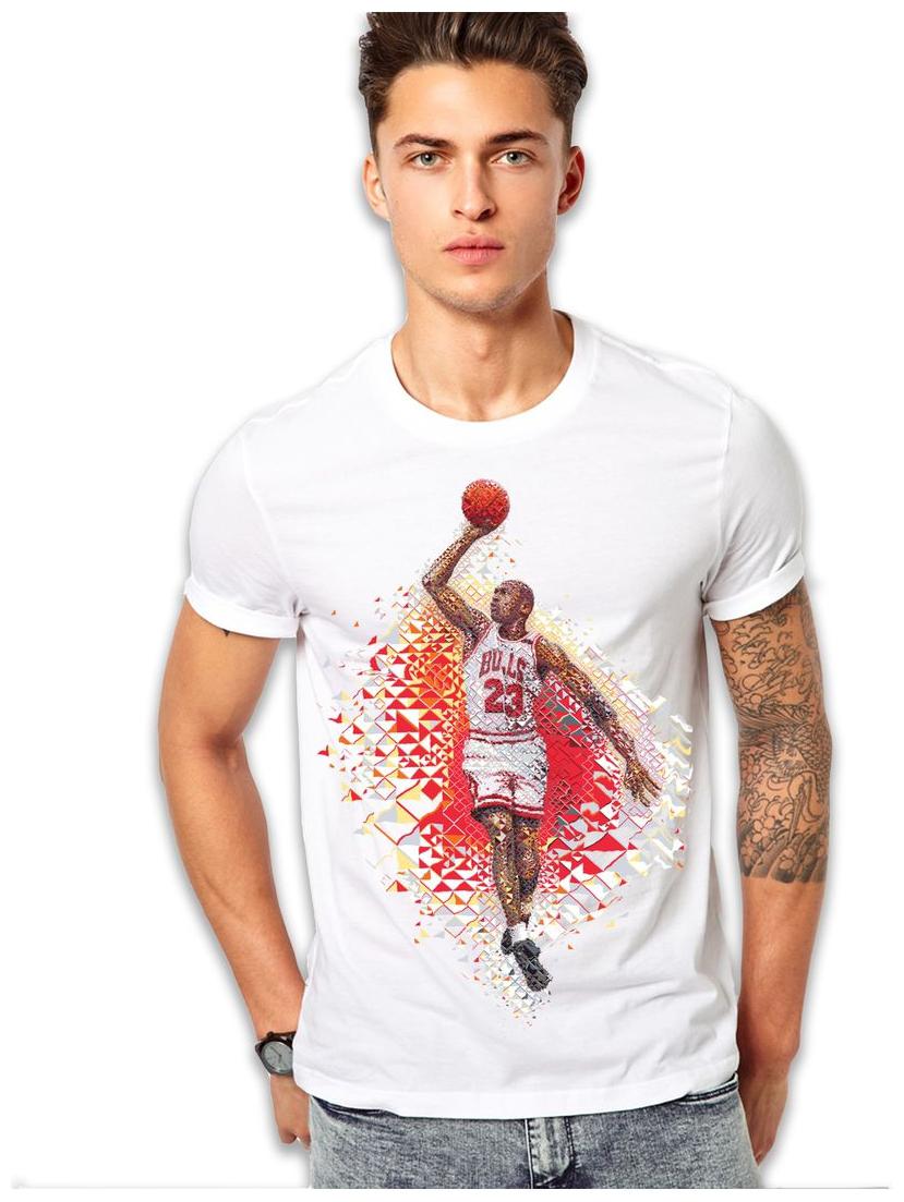 

edgemeter Men s Regular Fit Round Neck Printed T-Shirt - White